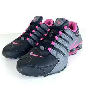 Nike Womens Shox NZ Running Shoe Black Pink Blast